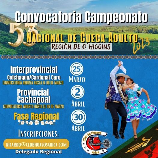 53º Campeonato Regional de Cueca Adulto Arica 2023 en Pichilemu